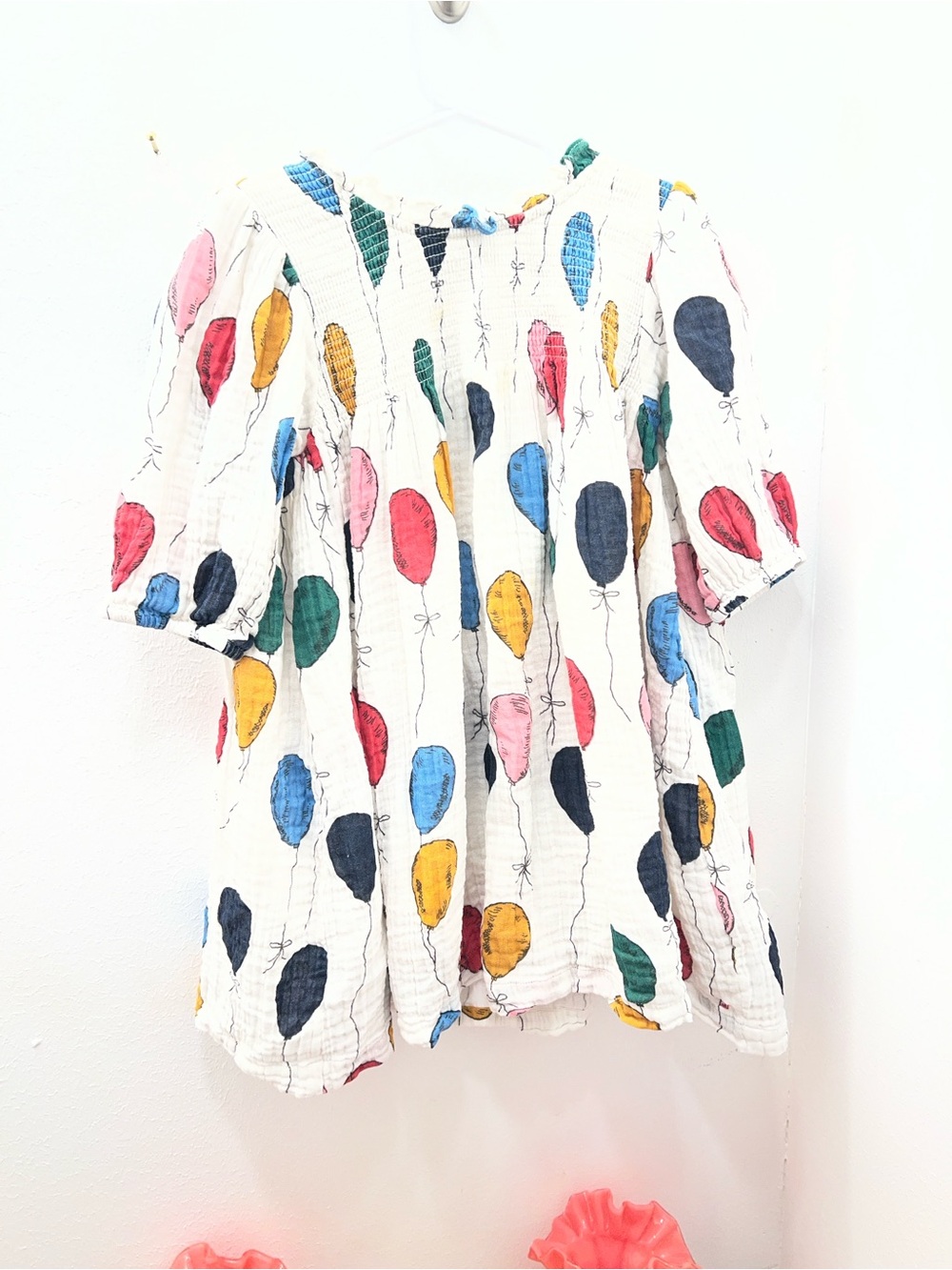 Pink chicken 4/5T Stevie balloon dress
